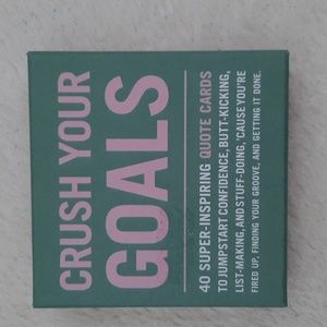 3 for $30. Crush your goals inspiring quote cards